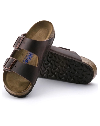 Arizona Olied Leather Sandal - Habana - Birkenstock